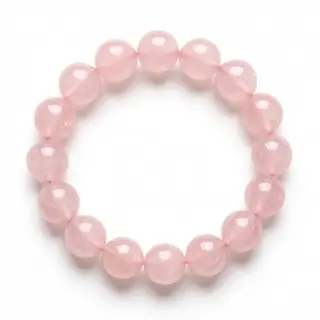 Rose Quartz Crystal Beaded Bracelet
