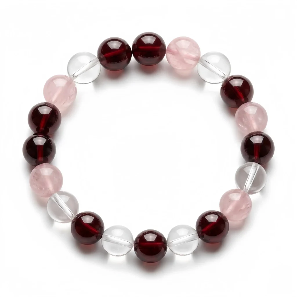 Aries Garnet Crystal Bracelet for Women