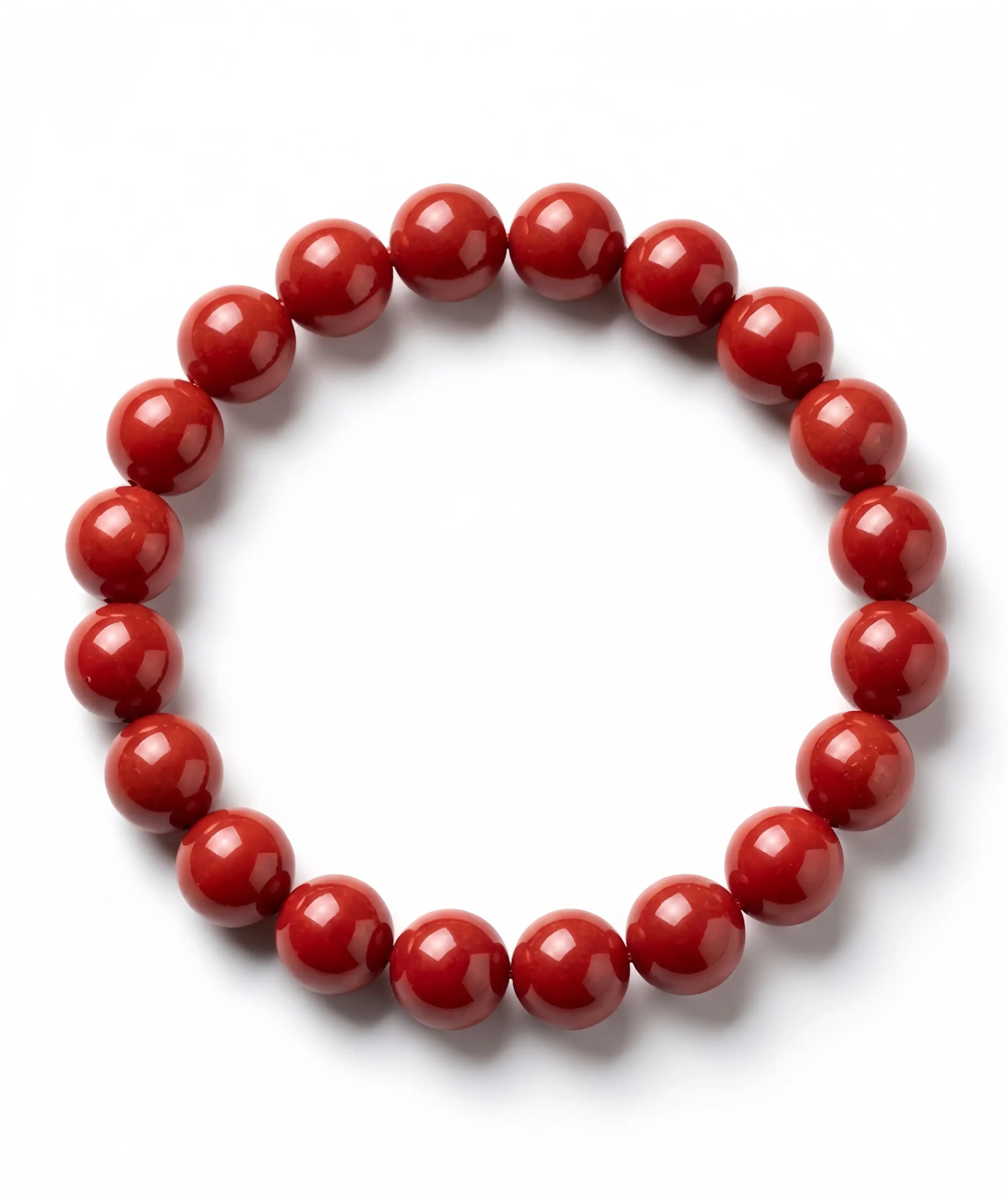 Cinnabar Bead Bracelet