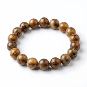 Natural Cookeite Beaded Bracelet – Earth Tone Gemstone Jewelry