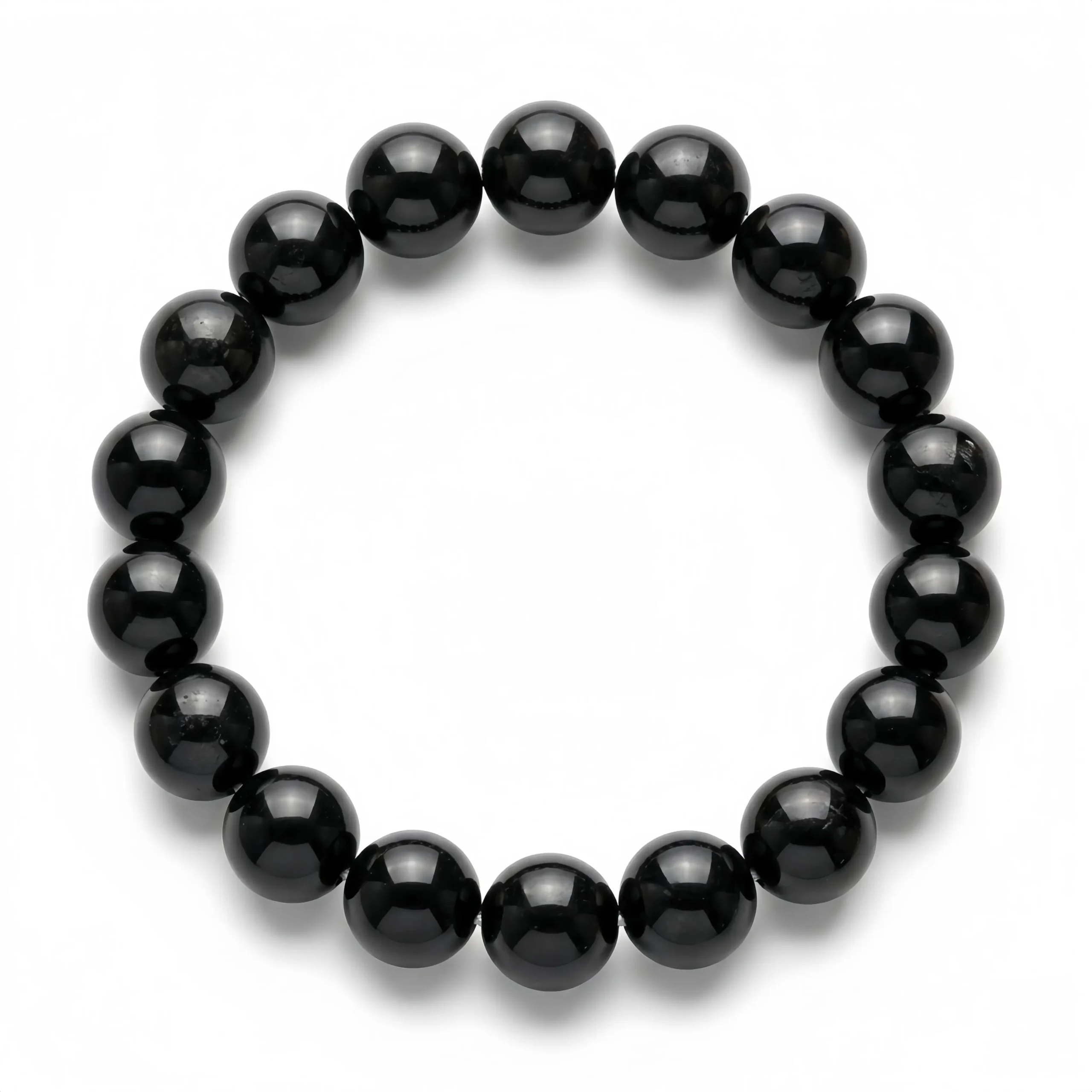 Black Obsidian Bead Bracelet