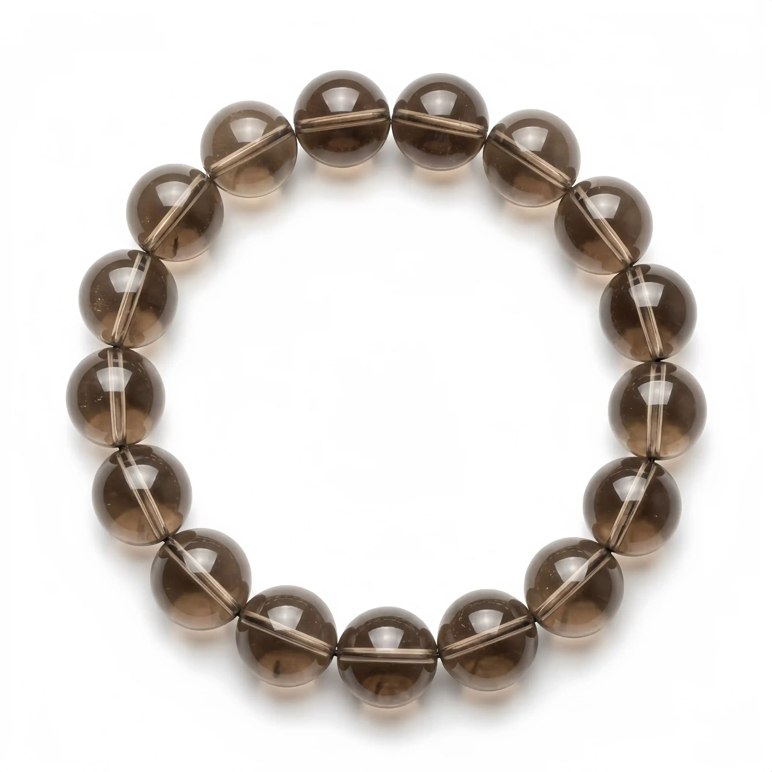 Smoky Quartz Bead Bracelet