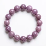 Madagascar Rose Quartz Beaded Bracelet with Lavender Pink Gemstones