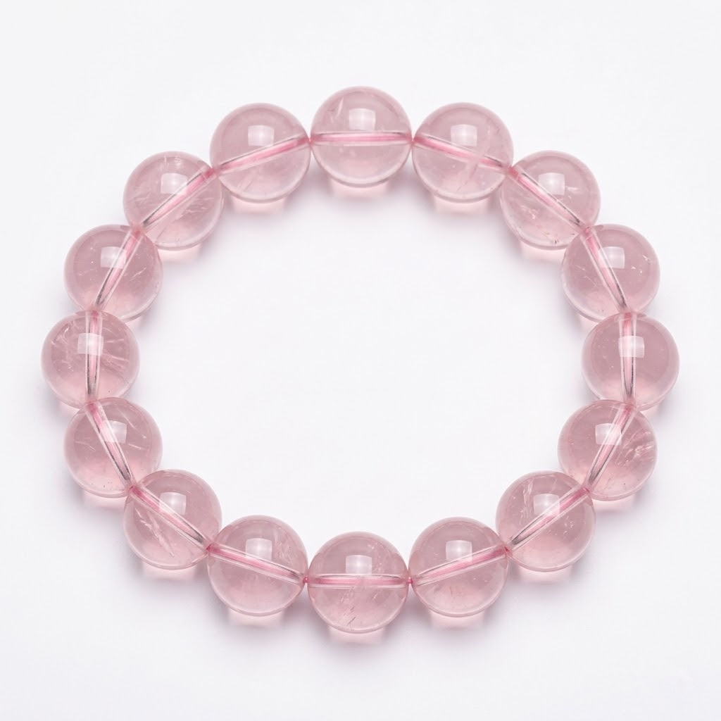 Rose Quartz Bead Bracelet