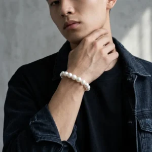 Natural Pearl Bead Bracelet – Timeless Handmade Elegance