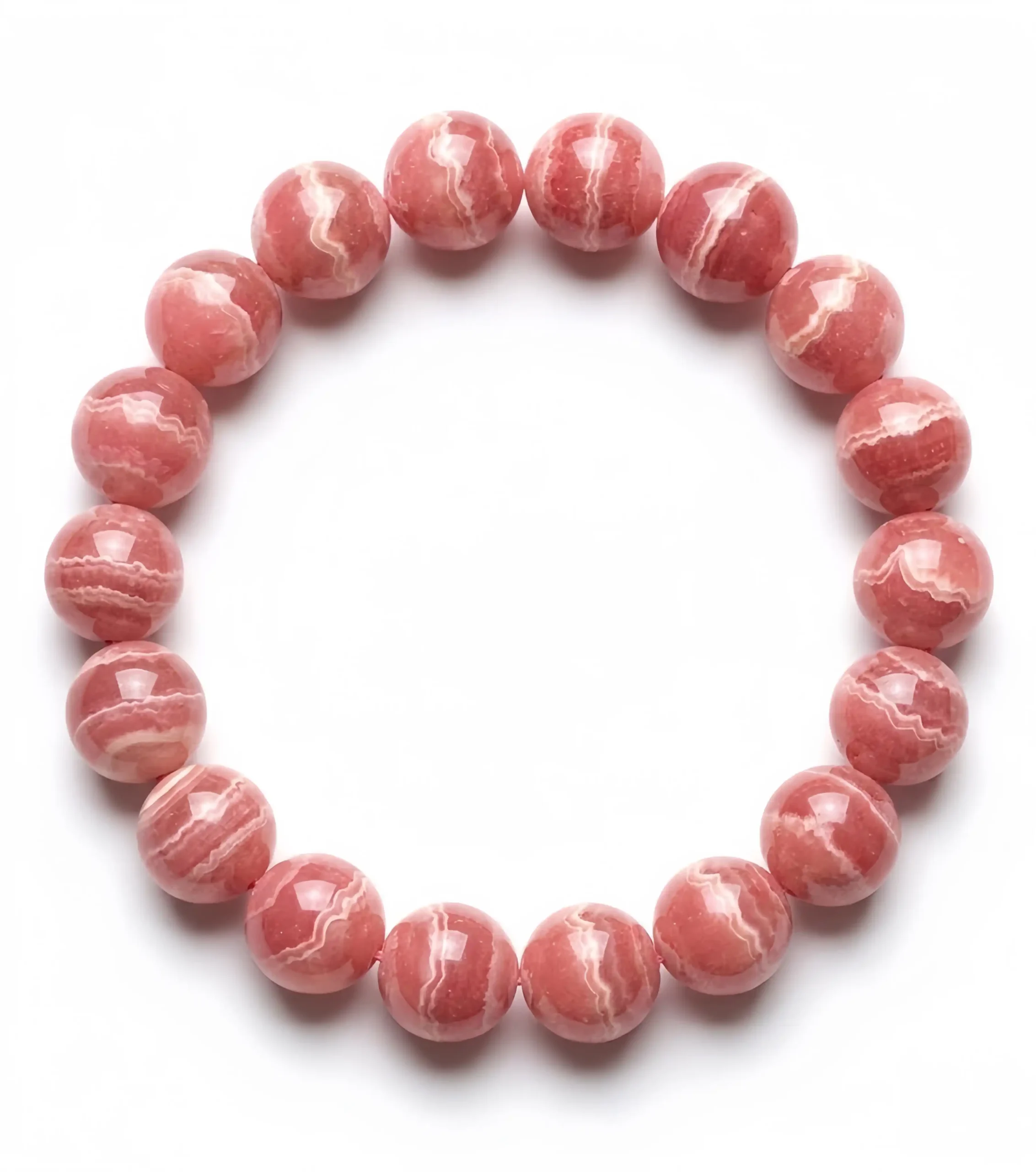 Rhodochrosite Bead Bracelet