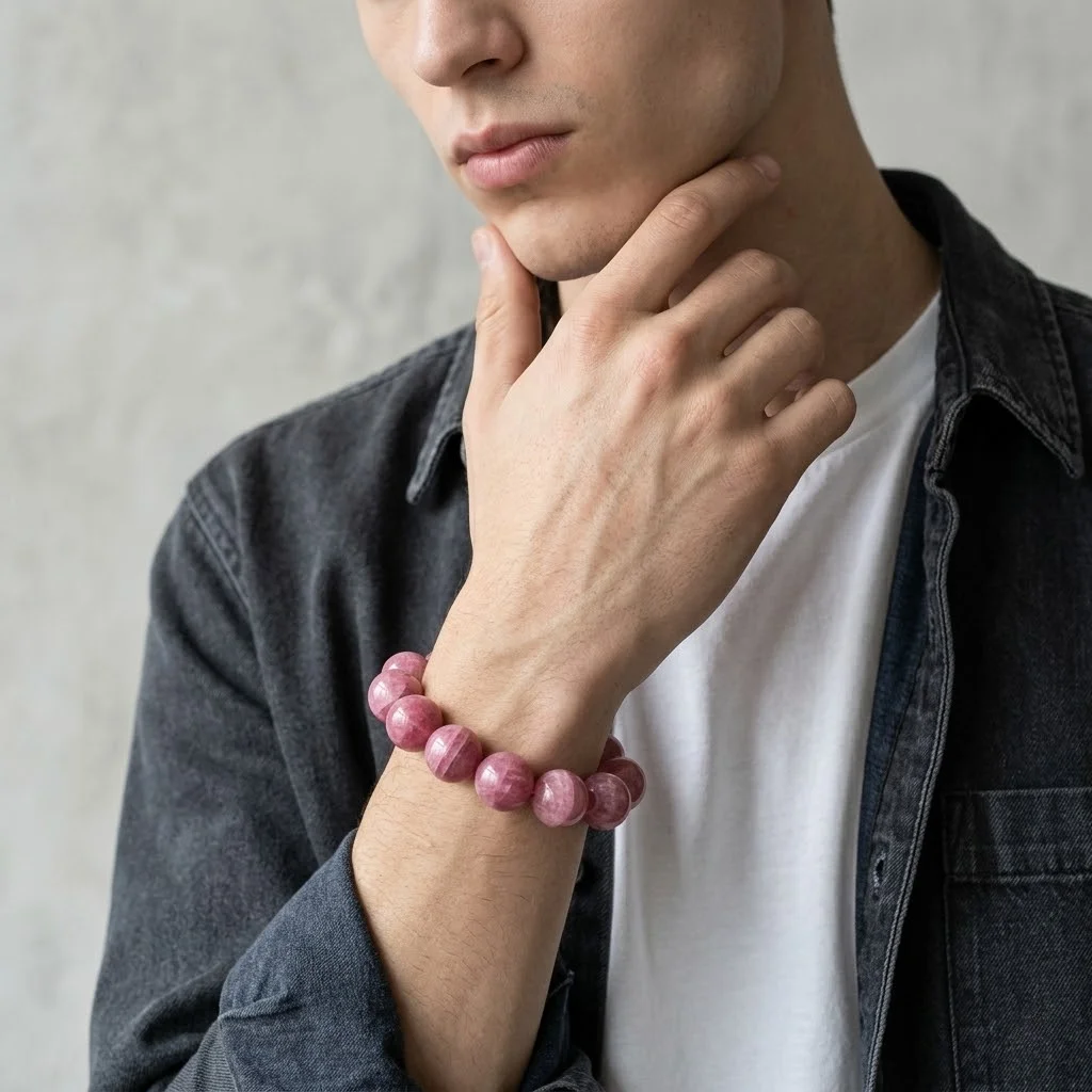 Kunzite Bead Bracelet