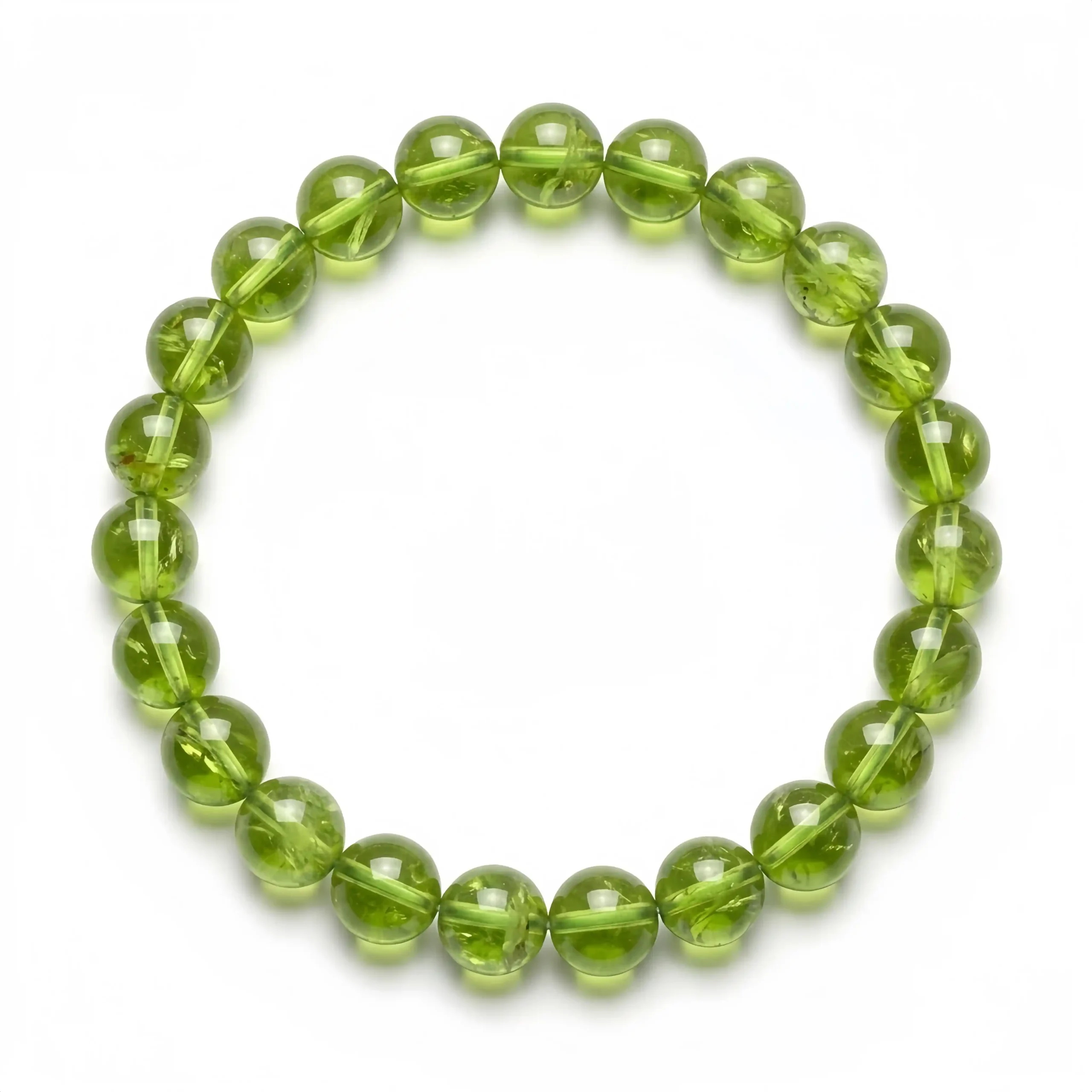 Peridot Bead Bracelet