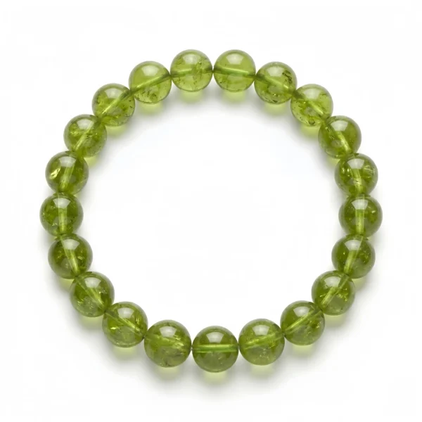 Natural Tsavorite Garnet Beaded Bracelet – Vibrant Green Gemstone