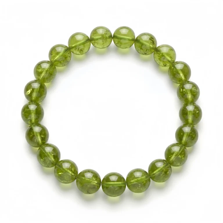 Natural Tsavorite Garnet Beaded Bracelet – Vibrant Green Gemstone