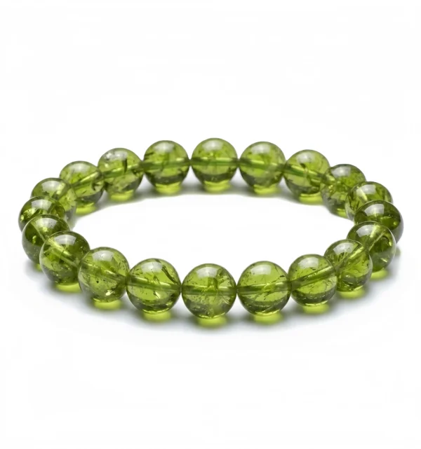 Natural Tsavorite Garnet Beaded Bracelet – Vibrant Green Gemstone