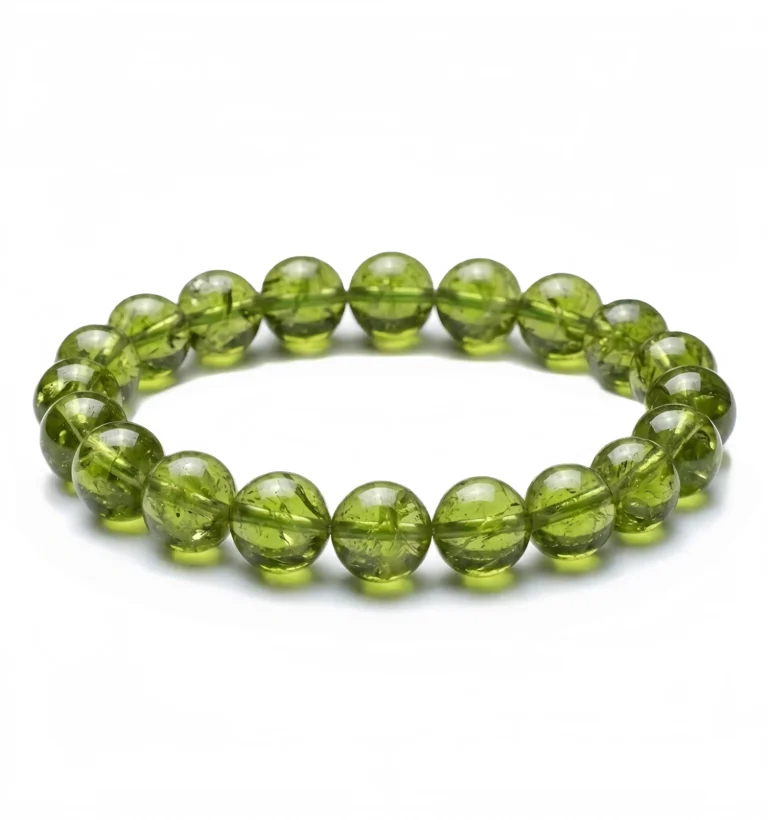 Natural Tsavorite Garnet Beaded Bracelet – Vibrant Green Gemstone