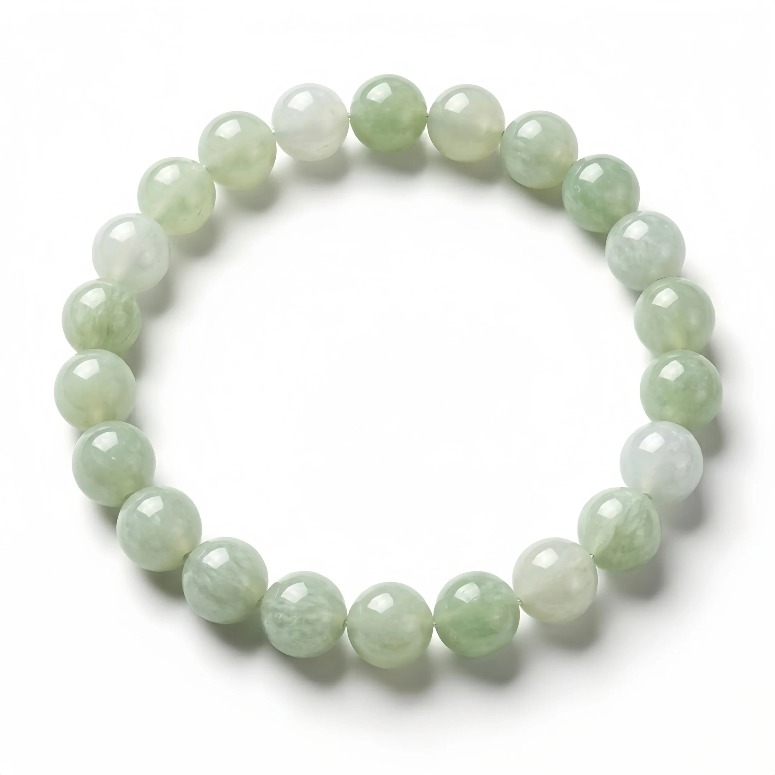 Hetian Jade Bead Bracelet