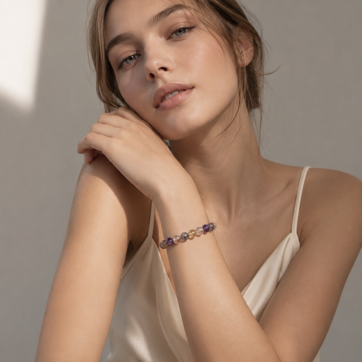 Super Seven Crystal Bead Bracelet