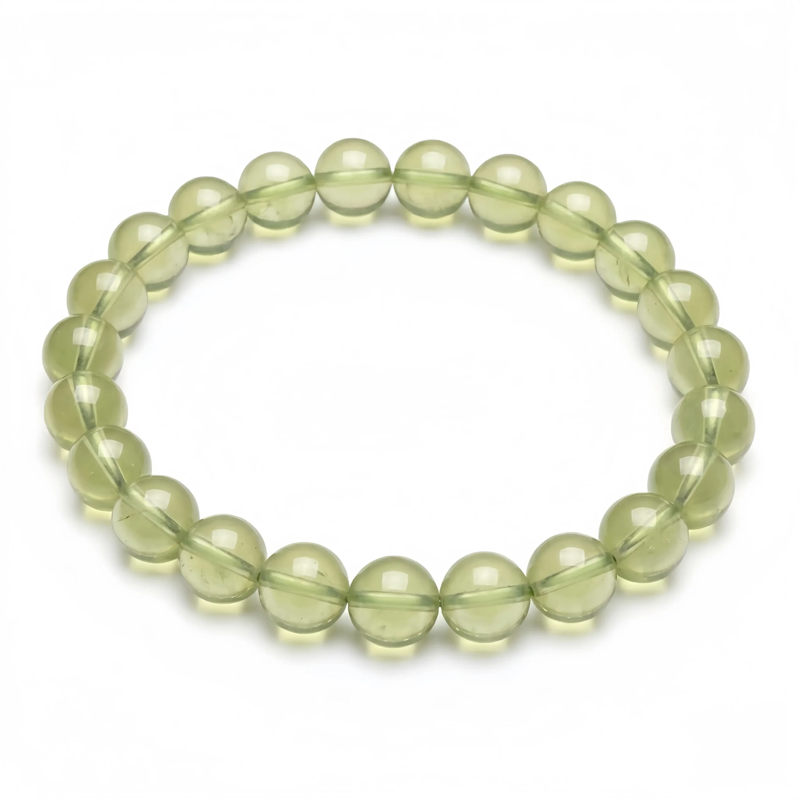 Prehnite Bead Bracelet