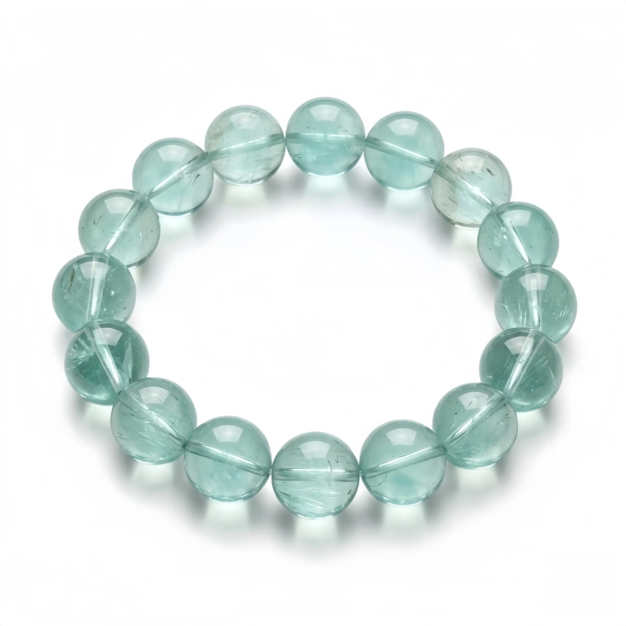 Green Fluorite Bead Bracelet
