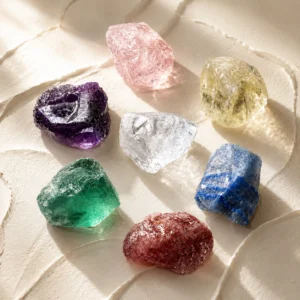 Natural Crystal Stone Set with Aventurine, Lapis Lazuli & Quartz