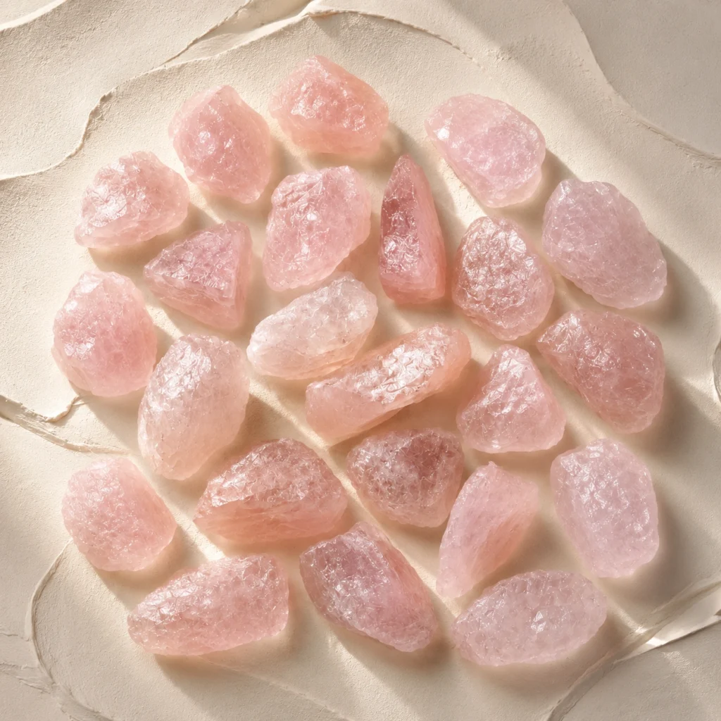 Rose Quartz Raw Crystal Natural Rough Stone Specimen