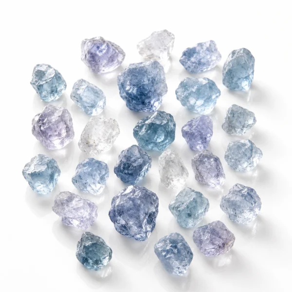 Natural Fluorite Pocket Stone with Raw Mineral Texture