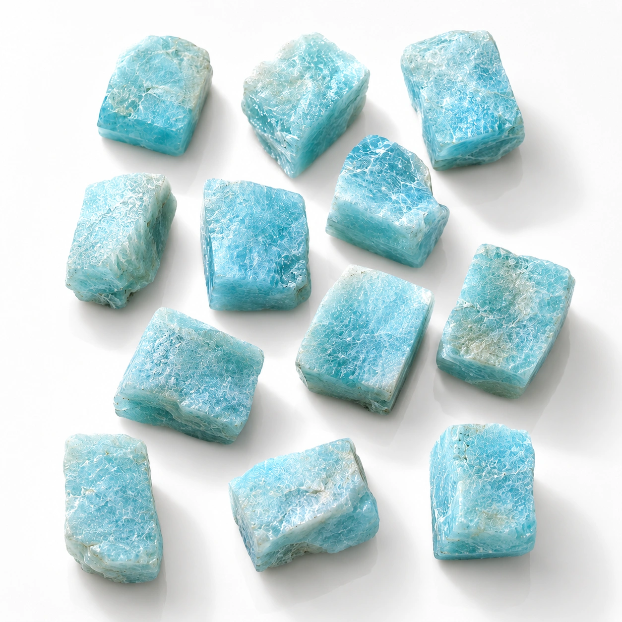 Natural Rough Amazonite Crystal Stone for Home Decor