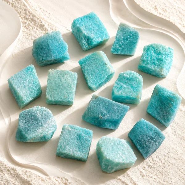 Amazonite Rough Stone – Natural Blue Crystal Pocket Stone