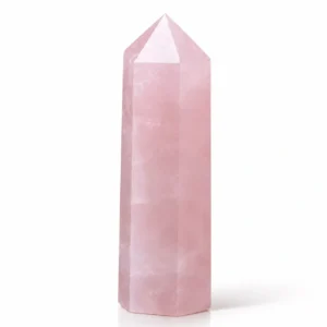 Rose Quartz Crystal Tower Polished Natural Stone Point