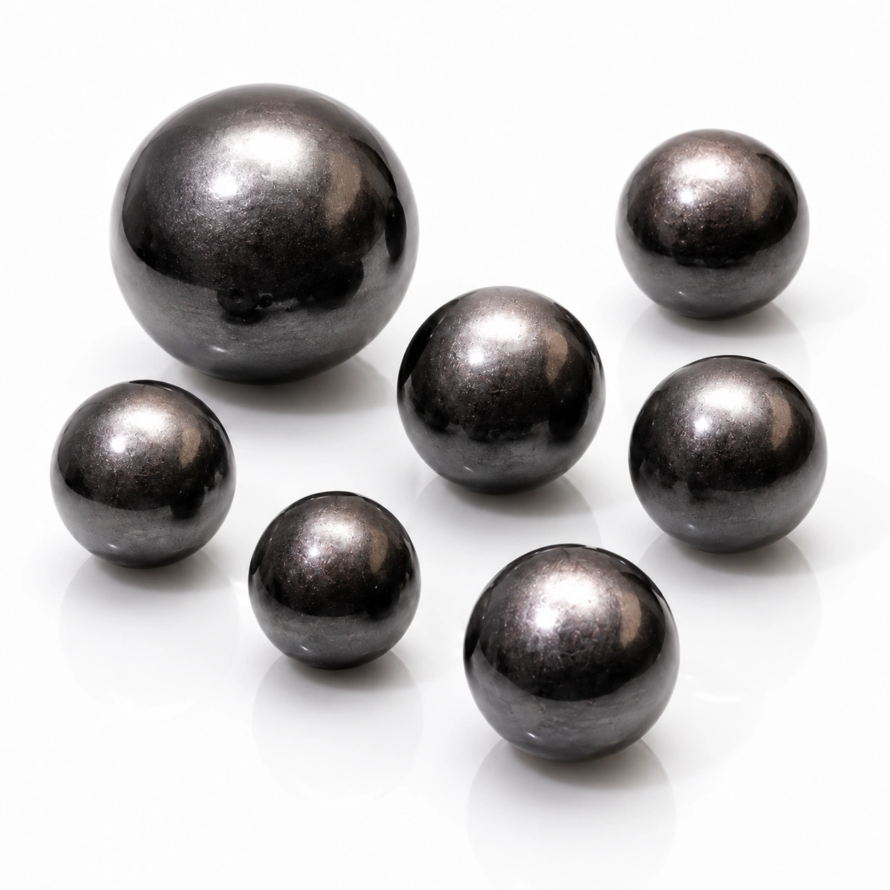 Natural Silver Sheen Obsidian Sphere Crystal Decor