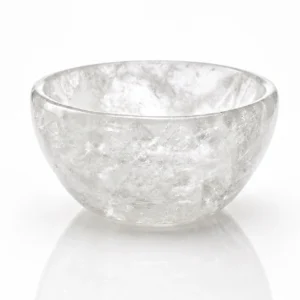 Clear Quartz Crystal Bowl Natural Stone Decorative Display