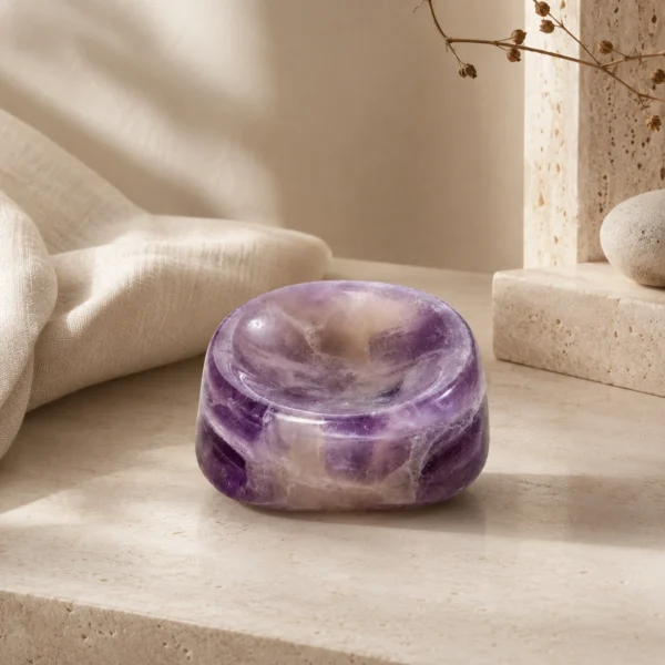 Amethyst Crystal Sphere Stand Natural Polished Display Base