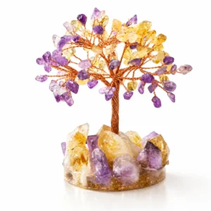 Ametrine Crystal Money Tree with Natural Cluster Base