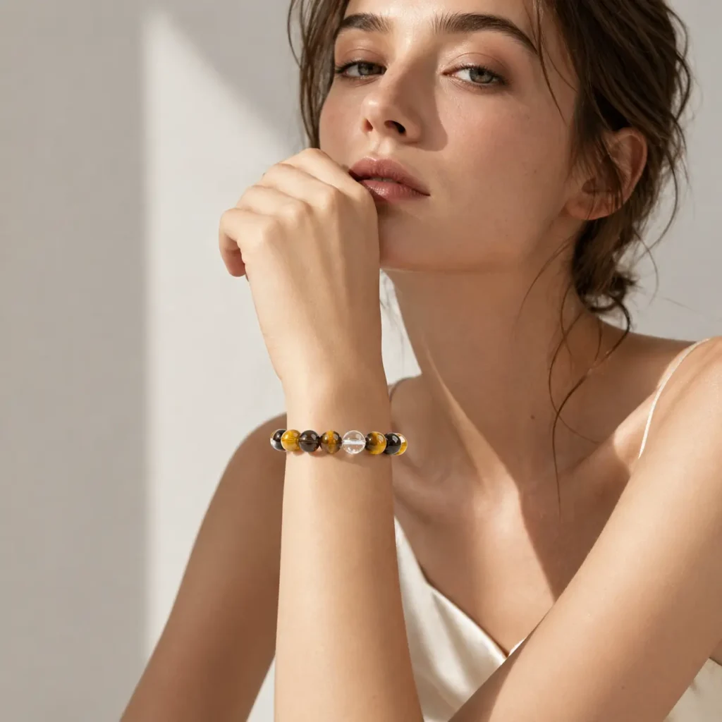 Tiger Eye Beaded Bracelet – Aegis of Reason