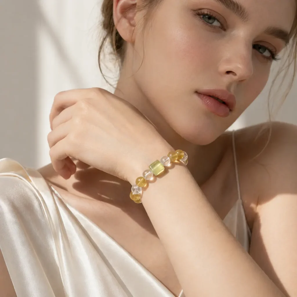 Yellow Fluorite Beaded Bracelet – Guiding Light