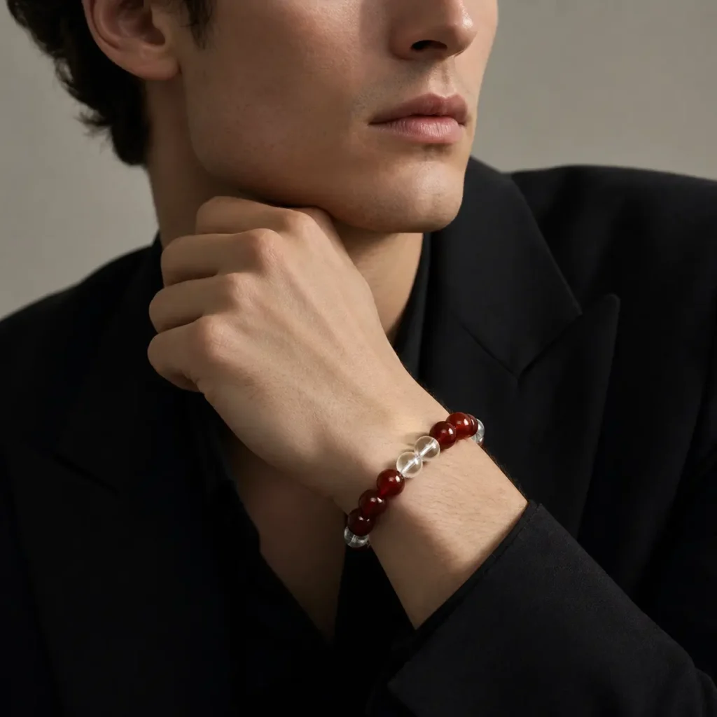 Red Agate Beaded Bracelet – Venus Signal