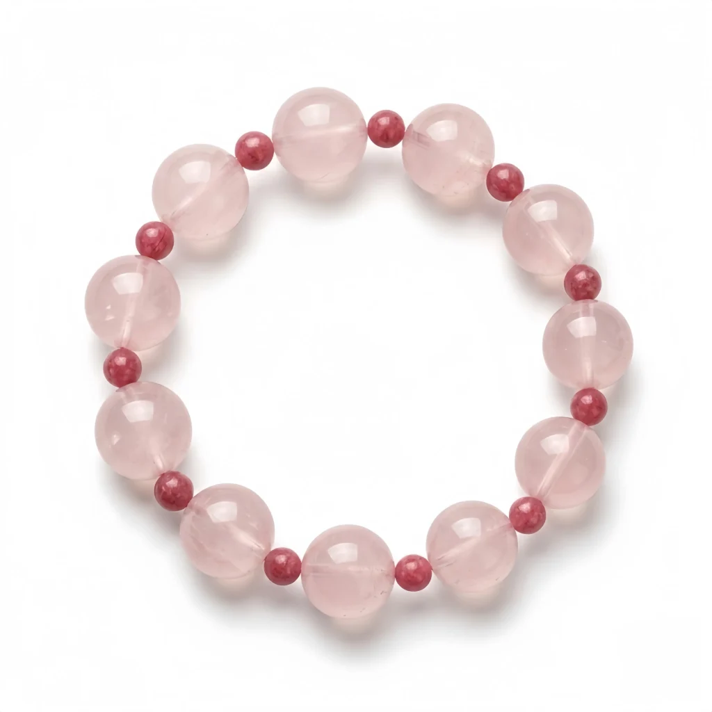 Rose Quartz Beaded Bracelet – Eros Lattice