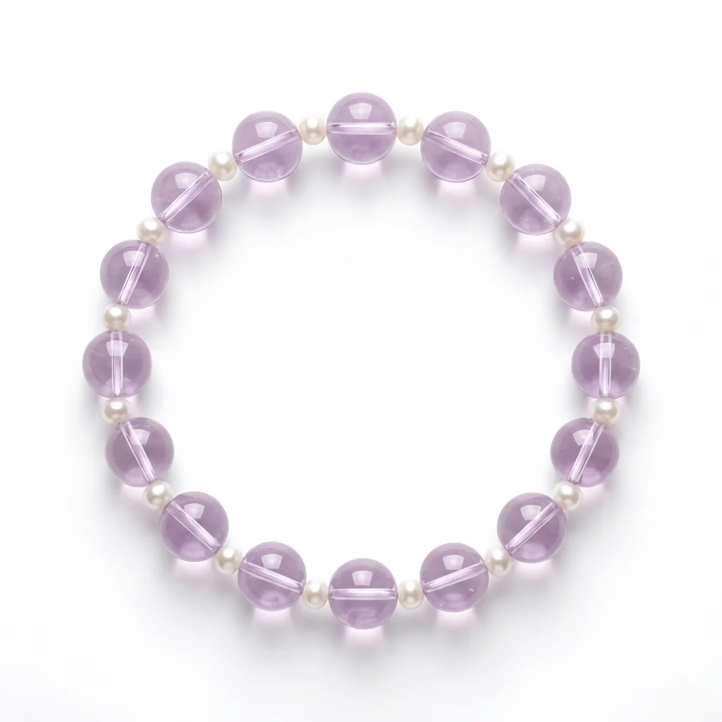 Amethyst Beaded Bracelet – Selene Veil