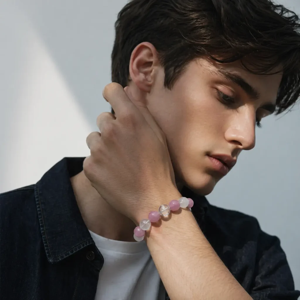 Kunzite Beaded Bracelet – Selene Orbit