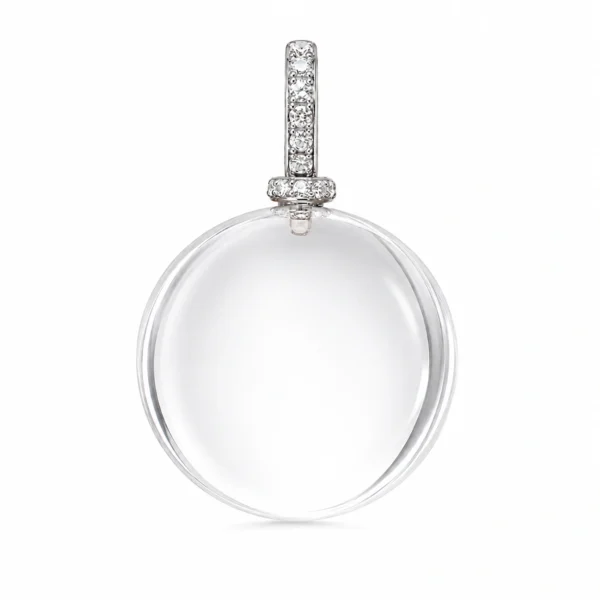 Clear Quartz Oval Pendant Necklace – Timeless Crystal Elegance
