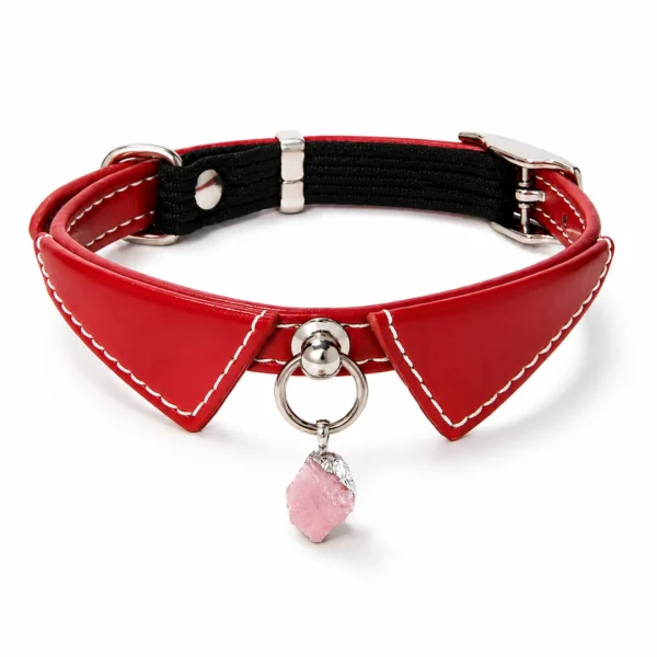 Rose Quartz Cat Collar – Ruby Charm