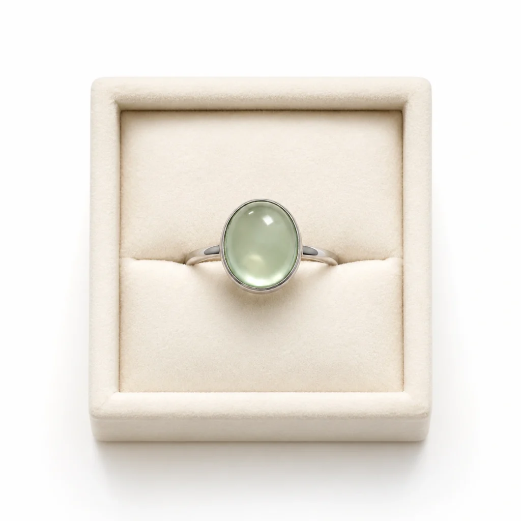 Green Jade Oval Ring – Luma