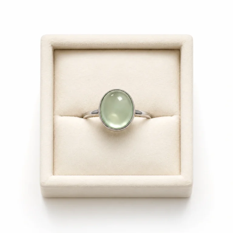 Green Jade Oval Ring - Luma