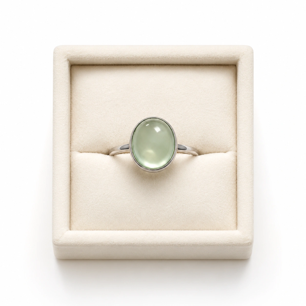 Green Jade Oval Ring
