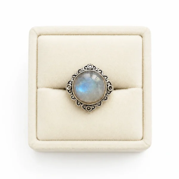 Rainbow Moonstone Vintage Ring