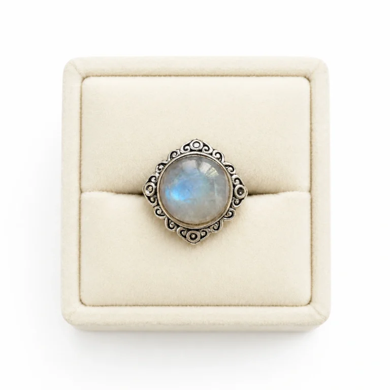 Rainbow Moonstone Vintage Ring