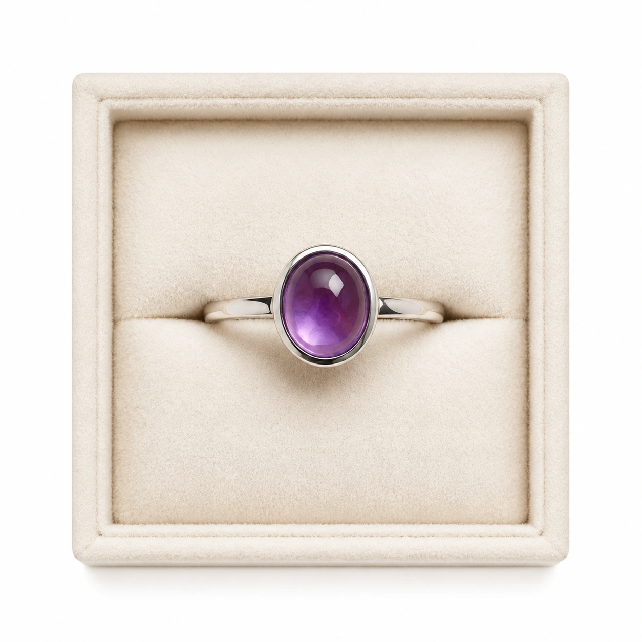 Amethyst Oval Ring
