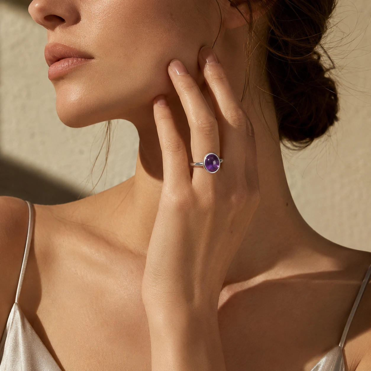 Amethyst Oval Ring