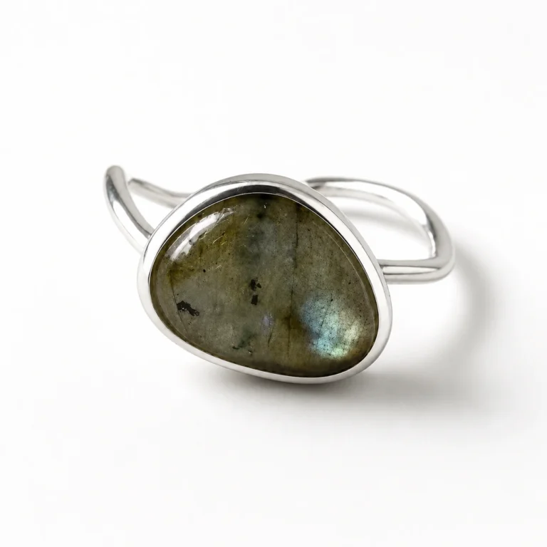 Labradorite Freeform Ring – Aurora Stone