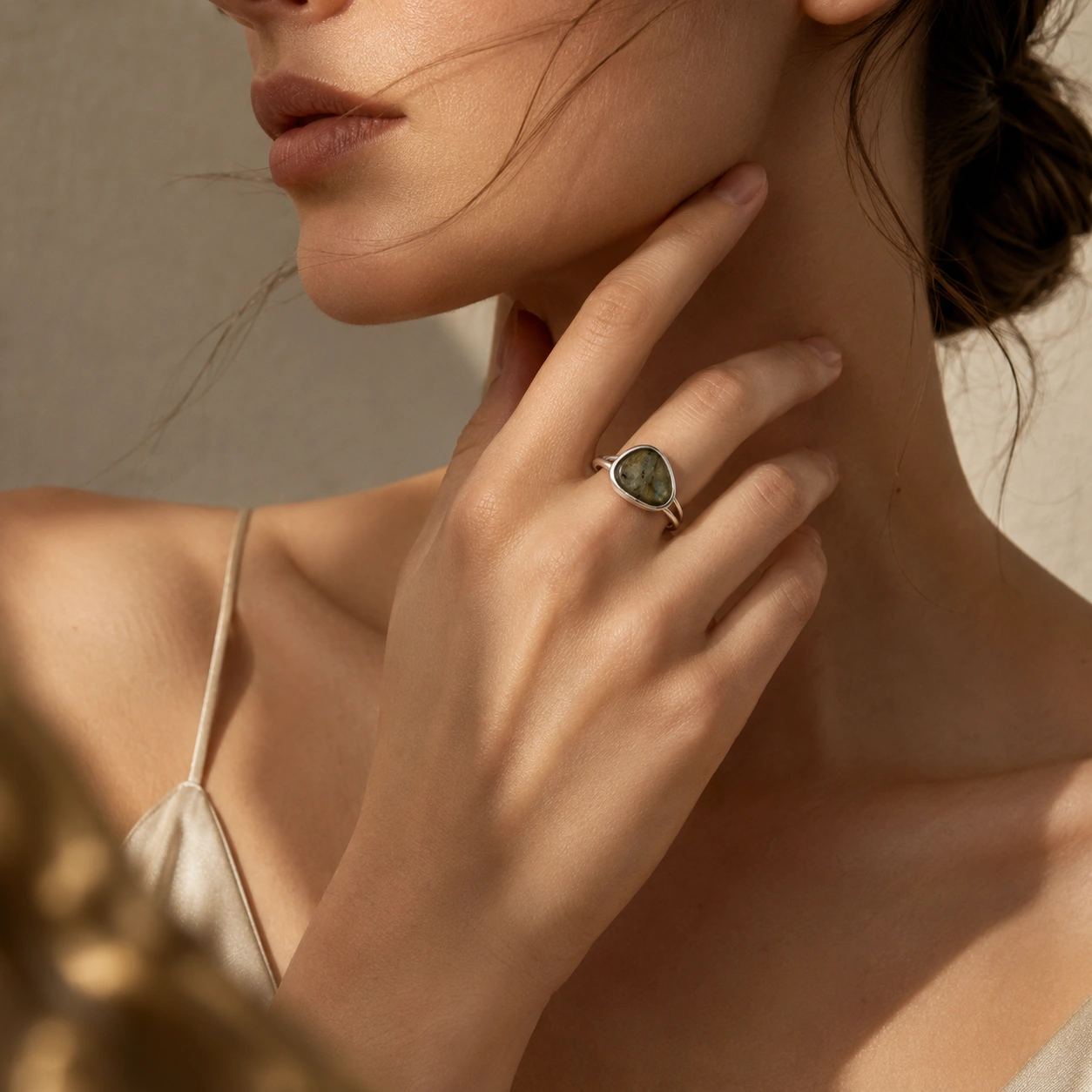 Labradorite Freeform Ring