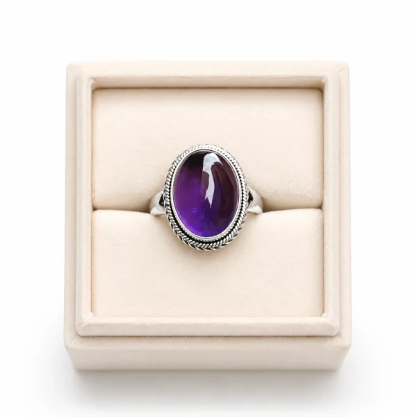 Vintage Amethyst Oval Ring