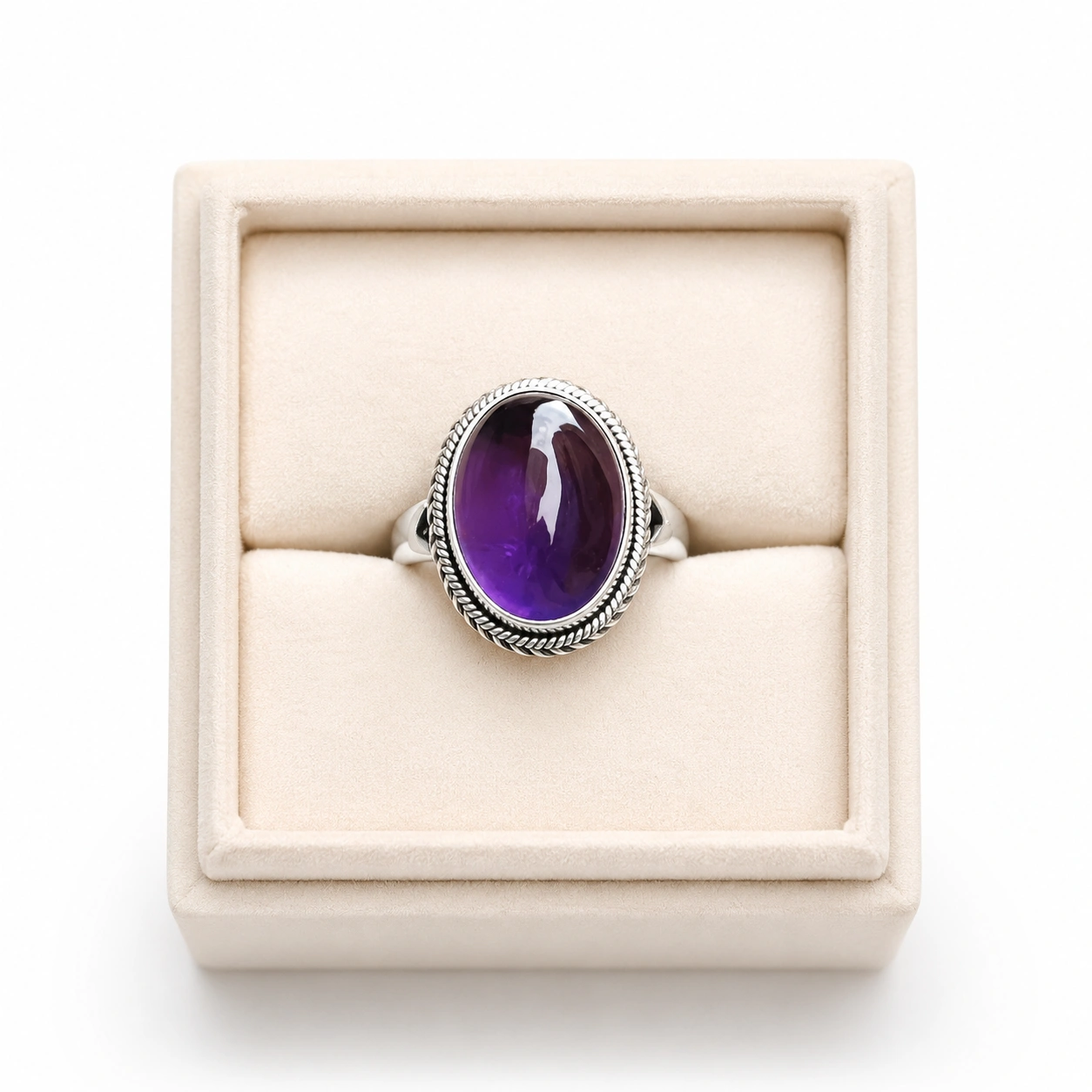 Vintage Amethyst Oval Ring