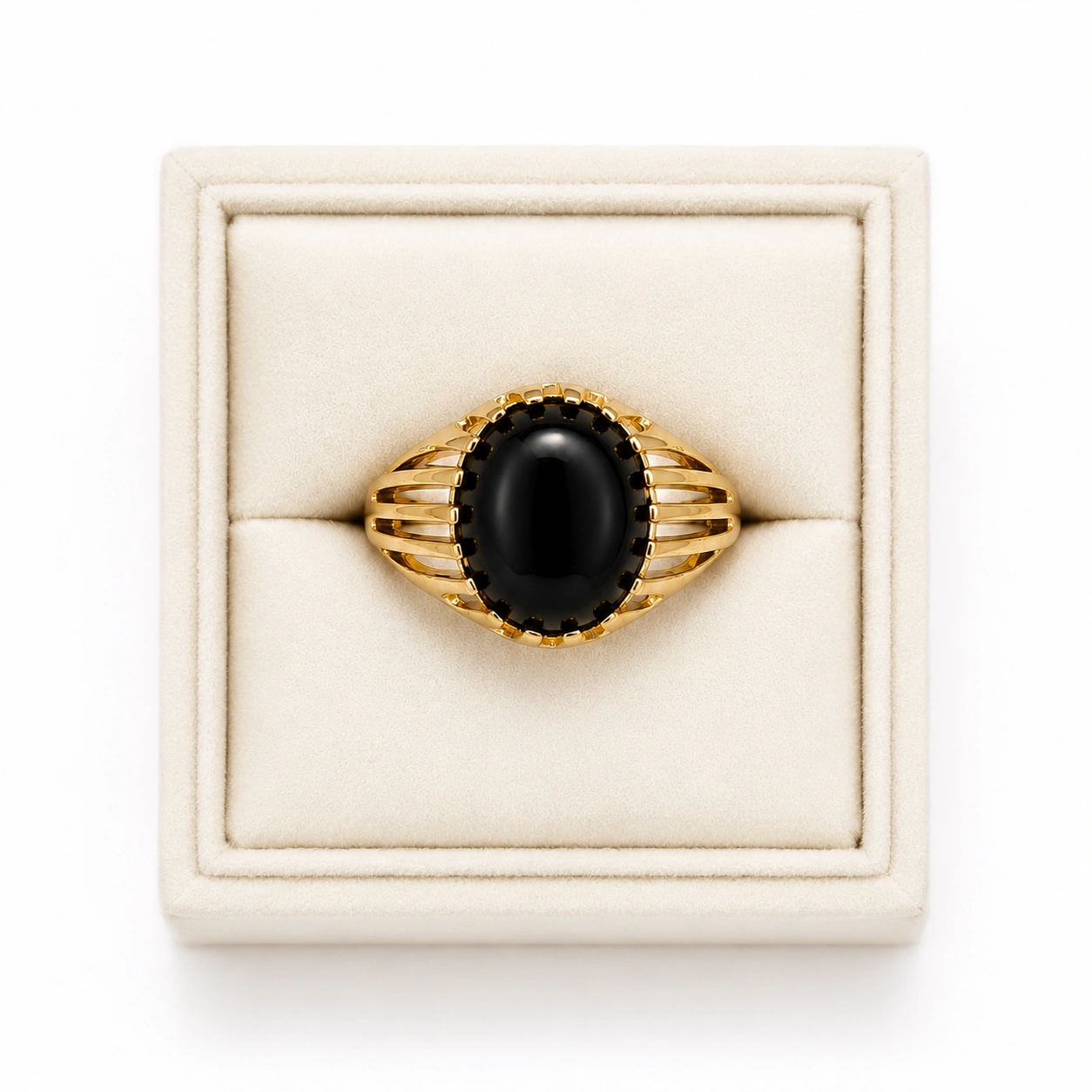 Black Onyx Statement Ring